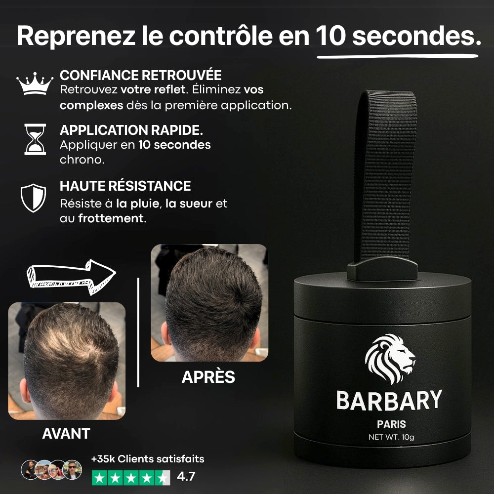 Barbary®Control : Camouflage capillaire