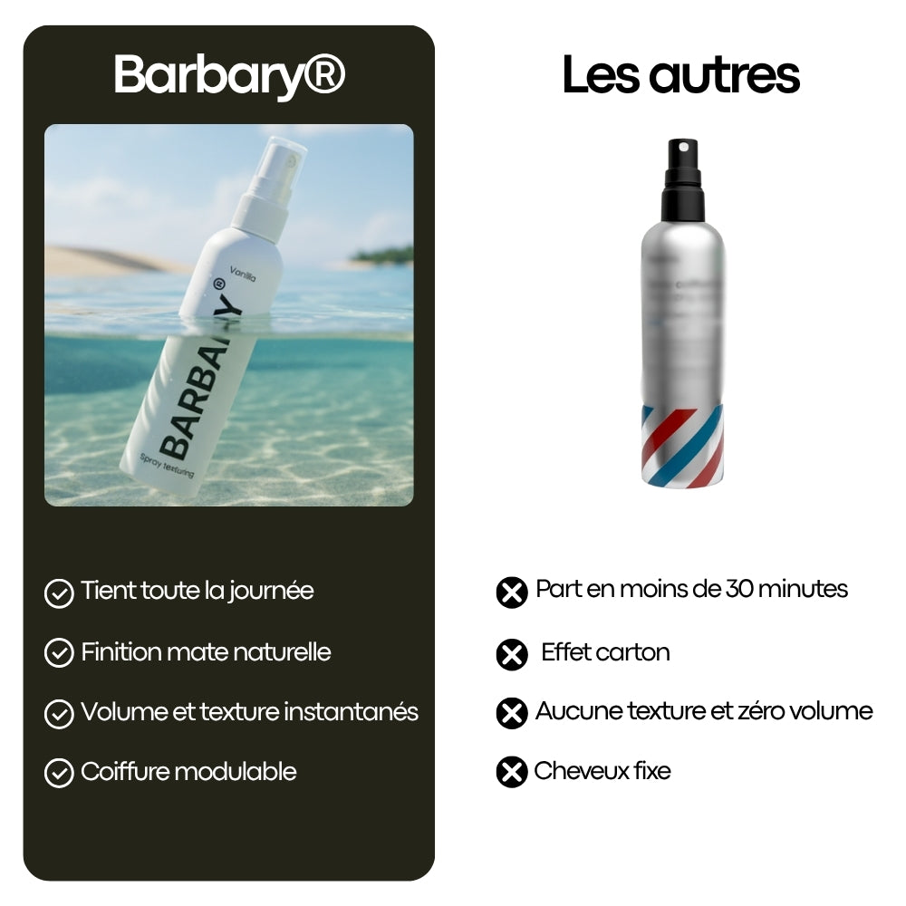 Spray coiffant au sel de mer