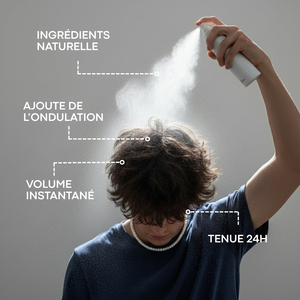Spray coiffant au sel de mer