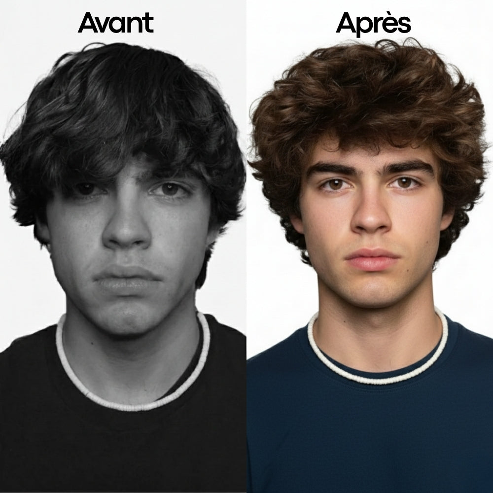 Avant après du sea salt spray texture BarbaryParis