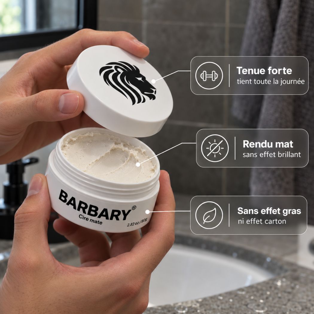 Bénéfice cire mate barbary