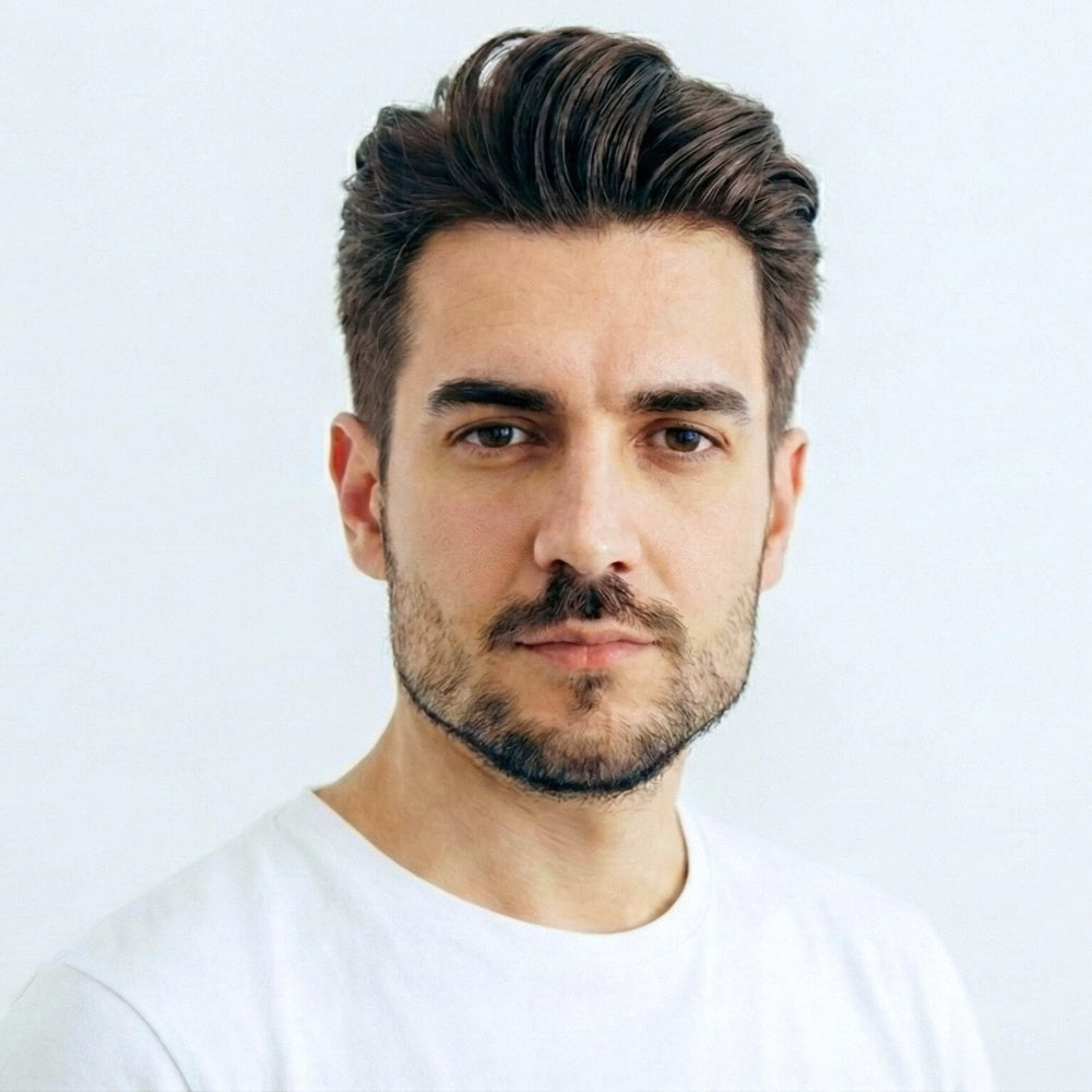 Rendu de la poudre Barbary sur homme 