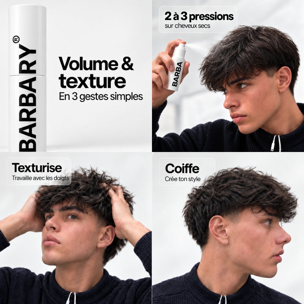Étape coiffage barbaryparis 